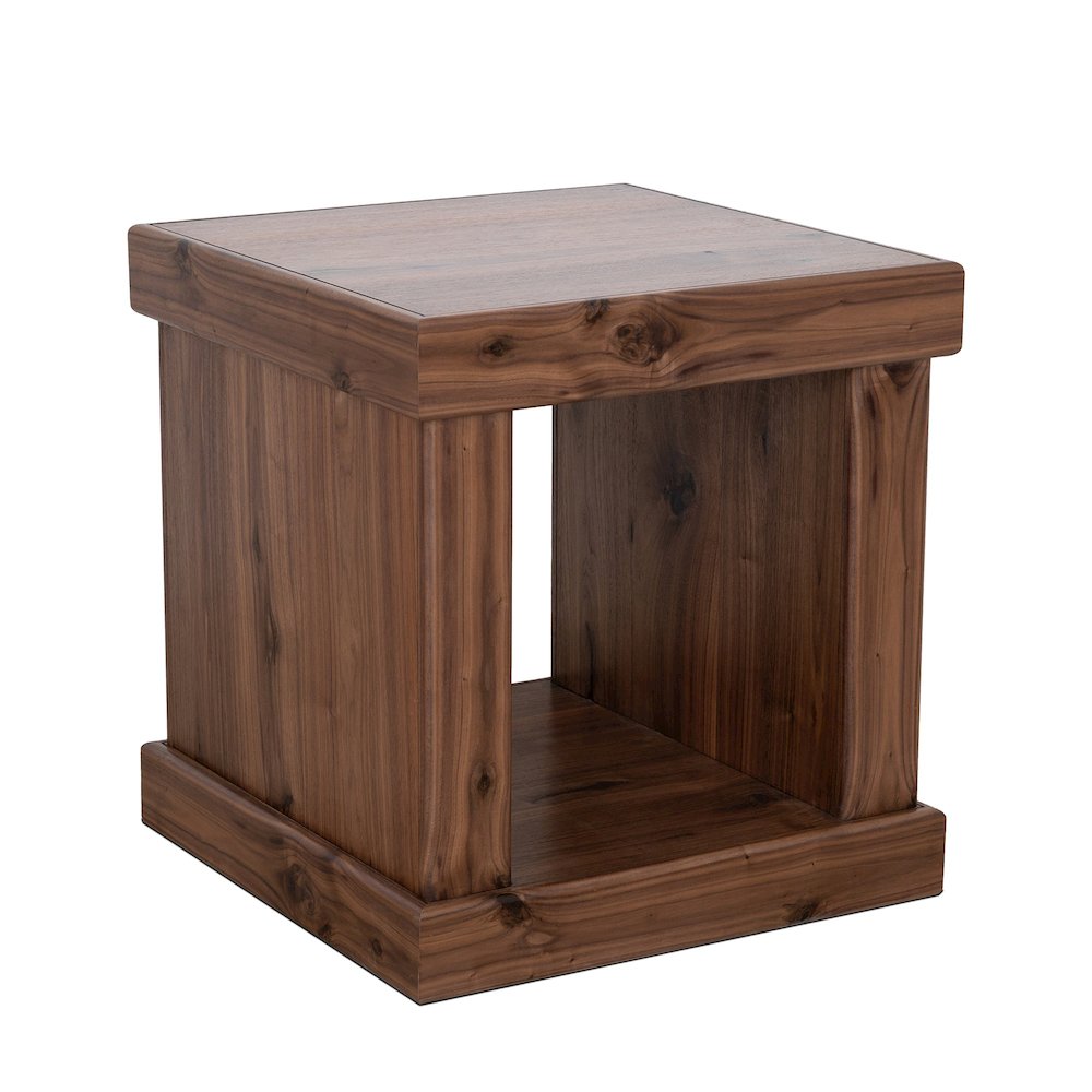 Rustic Modern Sequoia End Table, Walnut. Picture 3