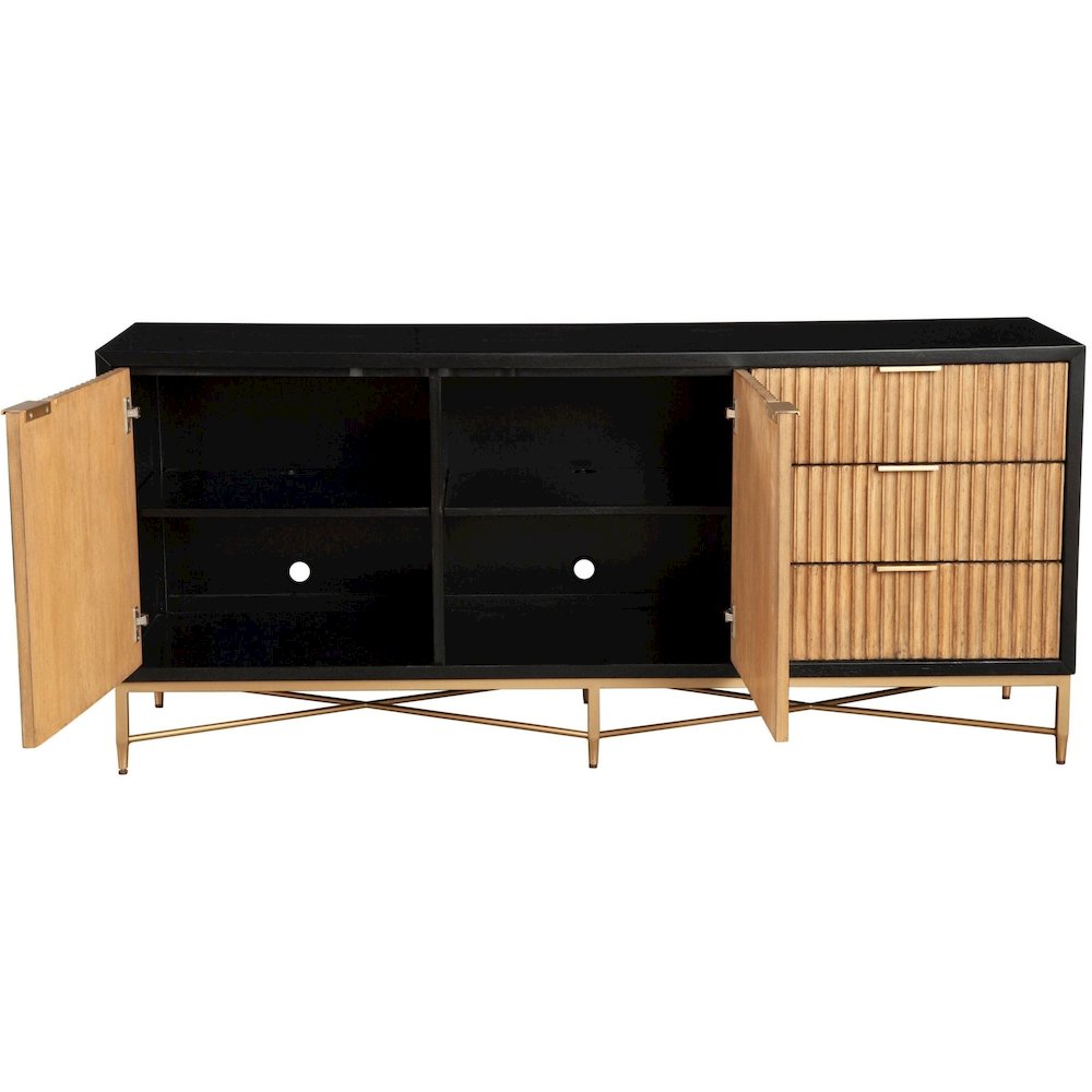 Contemporary Larsen TV Console, Black. Picture 7