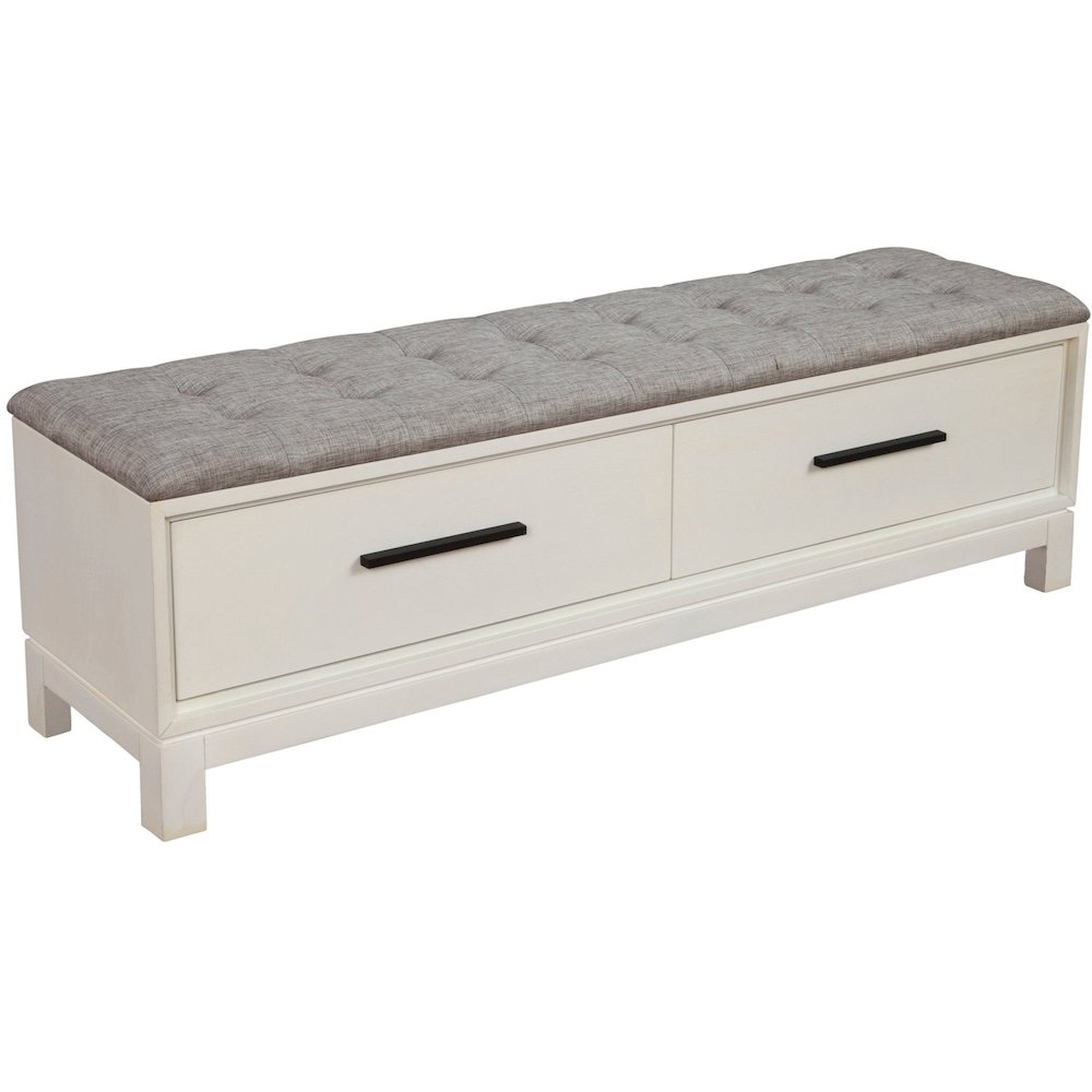 Modern Contemporary Nova Bench, Chalk White. Picture 1