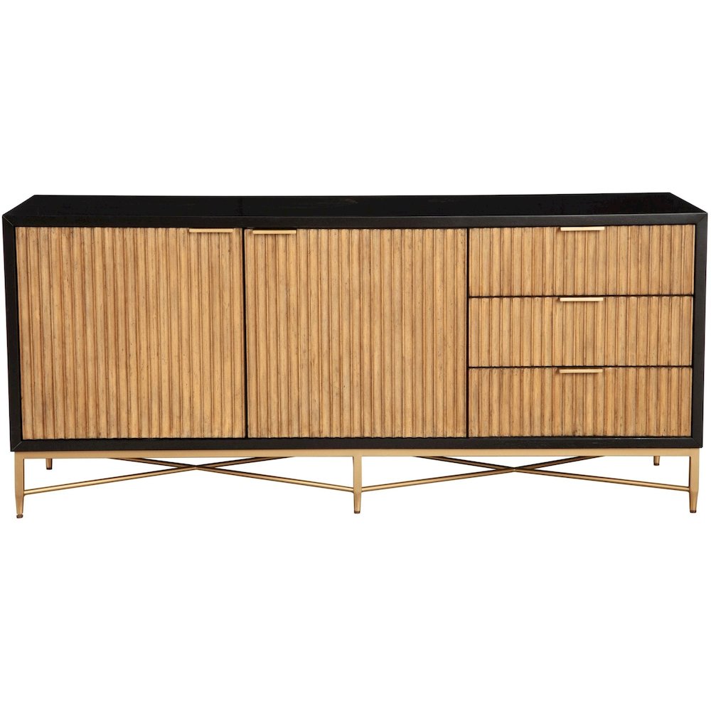 Contemporary Larsen TV Console, Black. Picture 1