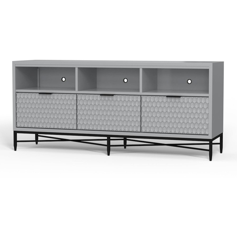 Contemporary Milo TV Console (Sky Gray). Picture 3