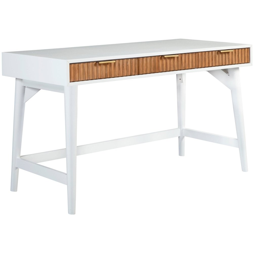 Contemporary Larsen Large Desk, White. Picture 3