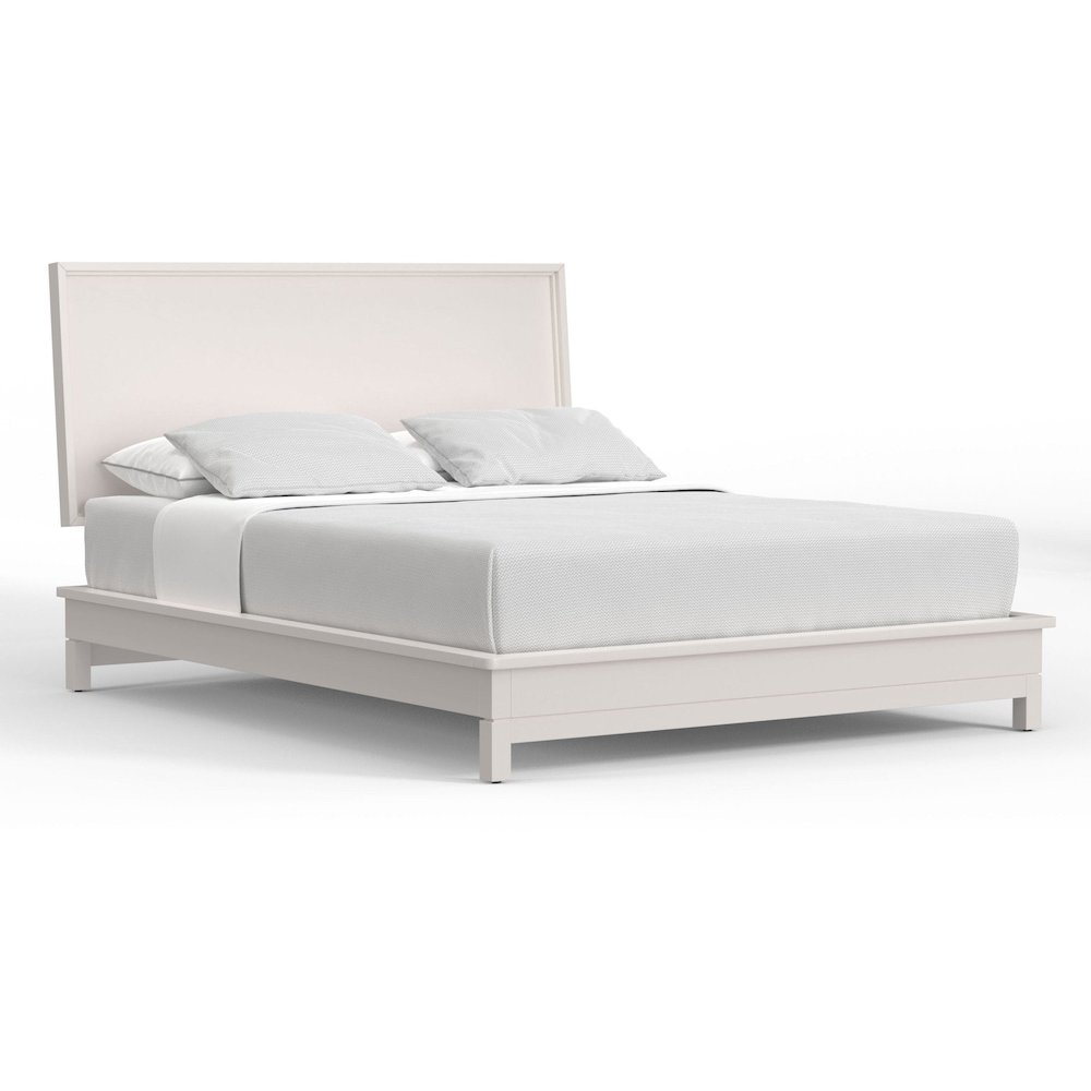 Modern Contemporary Nova California King Platform Bed, Chalk White. Picture 4