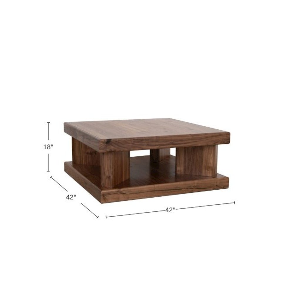 Rustic Modern Sequoia Coffee Table, Walnut. Picture 6