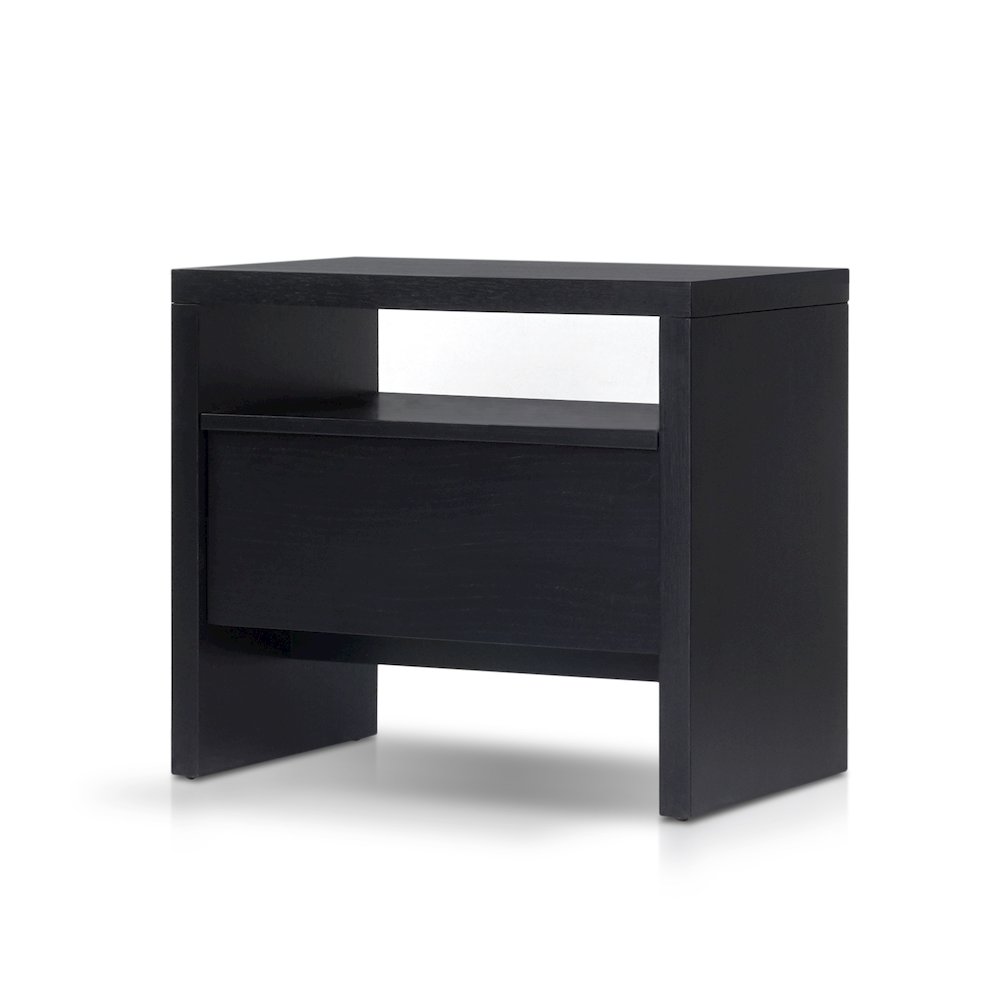 Contemporary Flo Nightstand, Black. Picture 4