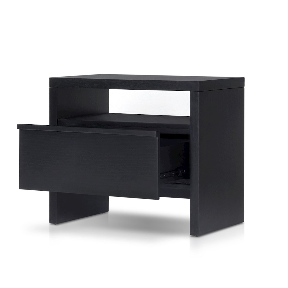 Contemporary Flo Nightstand, Black. Picture 5