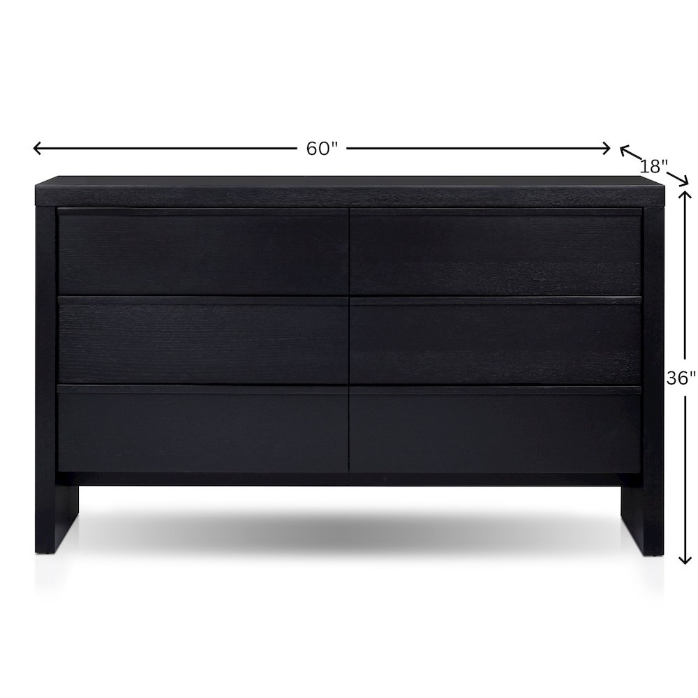 Contemporary Flo Dresser, Black. Picture 1