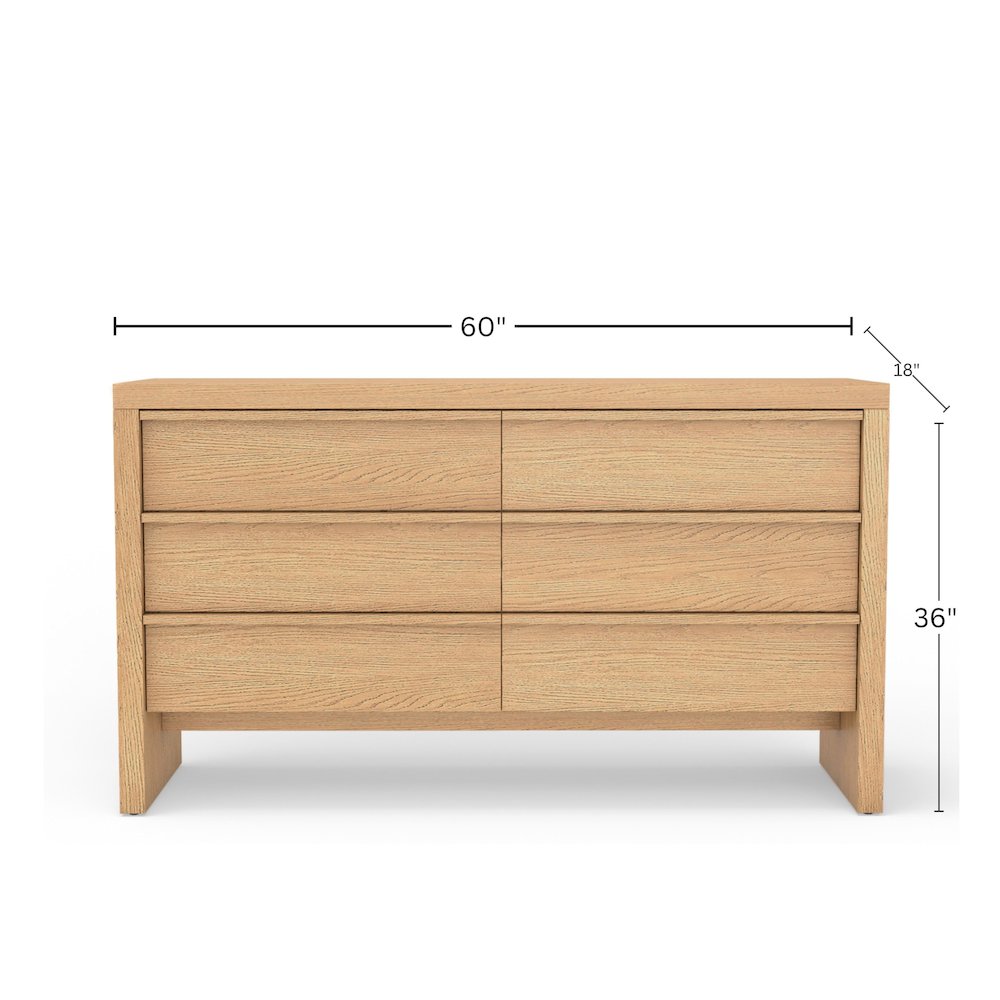Contemporary Flo Dresser, Natural. Picture 1