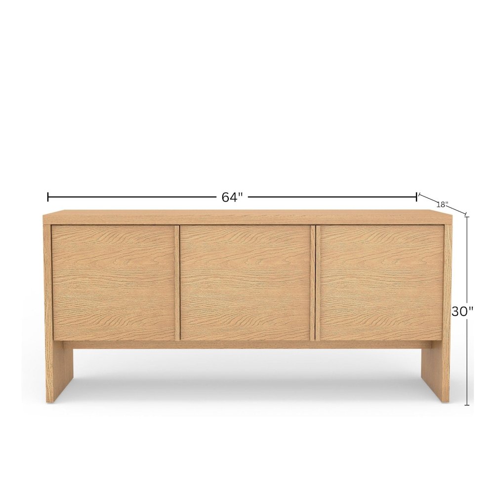 Contemporary Flo Sideboard, Natural. Picture 7