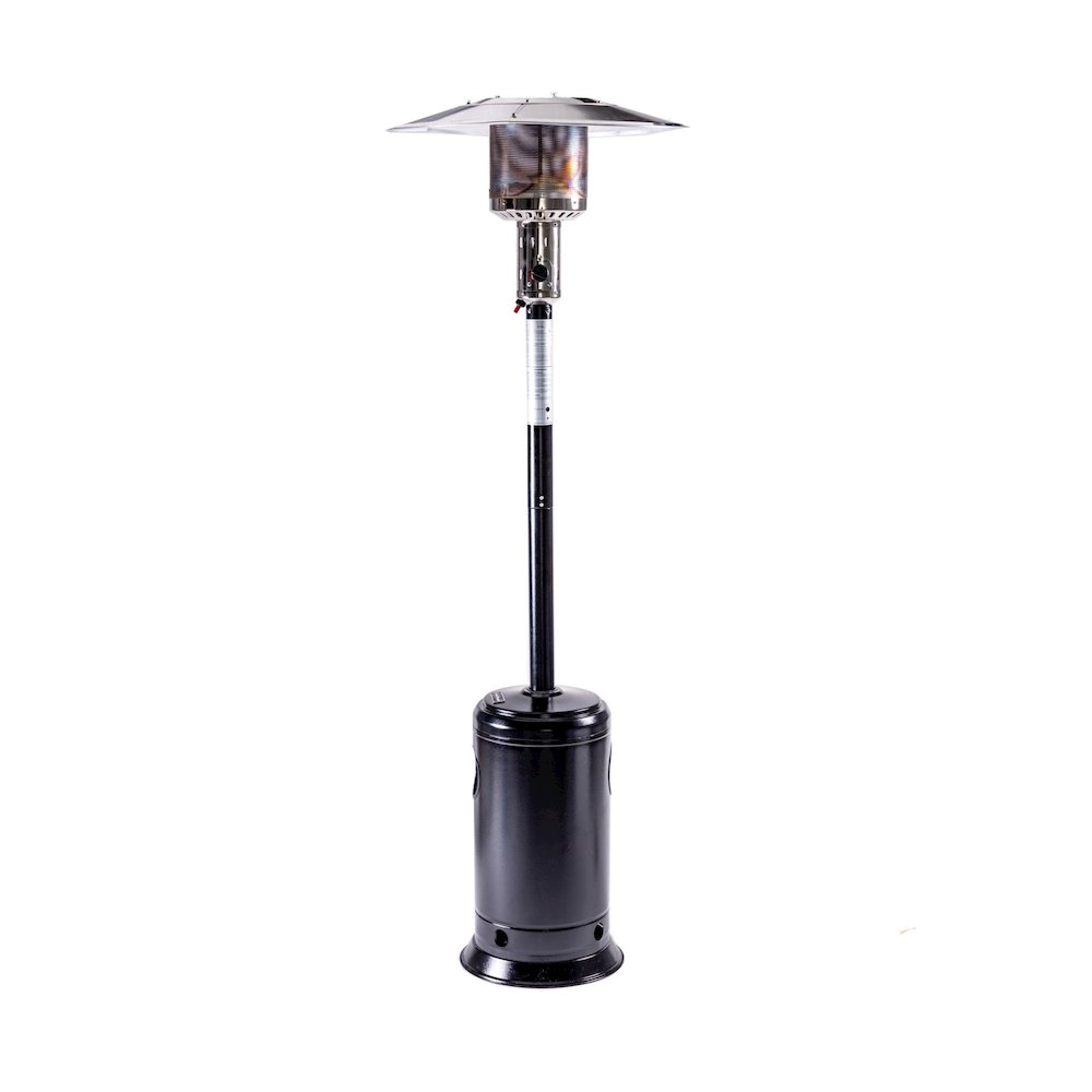 Solara Standing Patio Heater, Hammered Black. Picture 1