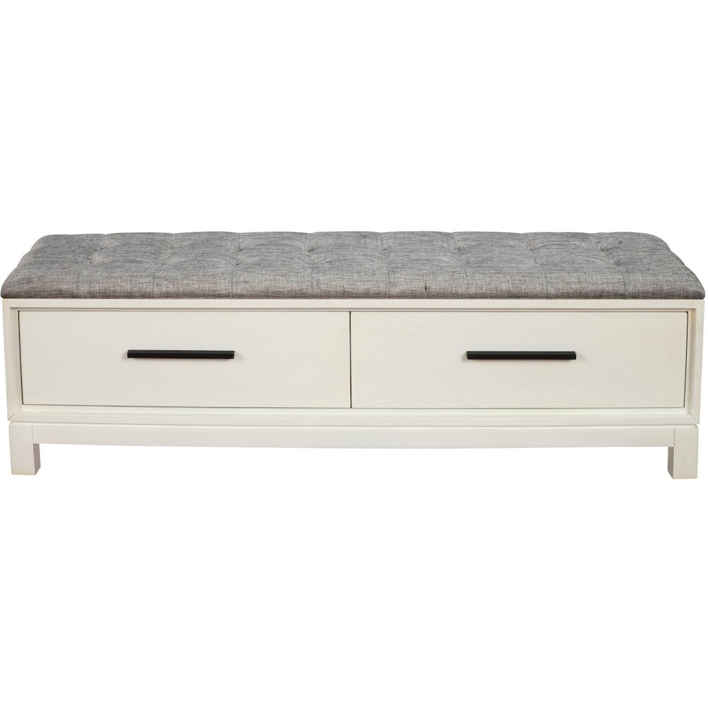 Modern Contemporary Nova Bench, Chalk White. Picture 3