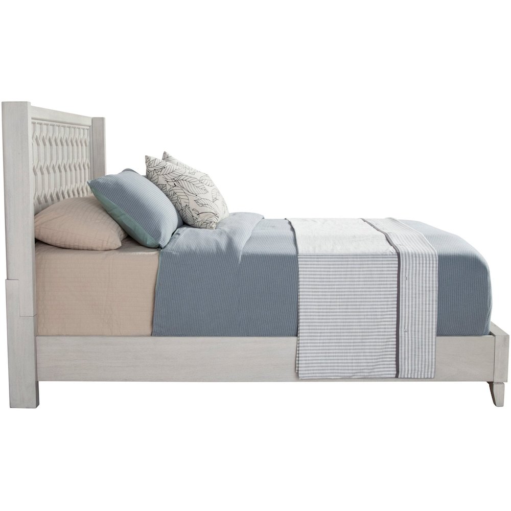Transitional Denver Queen Panel Bed, Gray. Picture 4