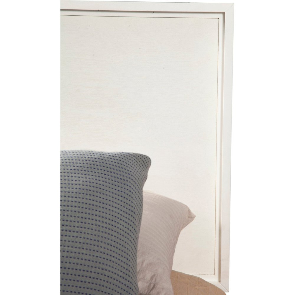 Modern Contemporary Nova Queen Platform Bed, Chalk White. Picture 6