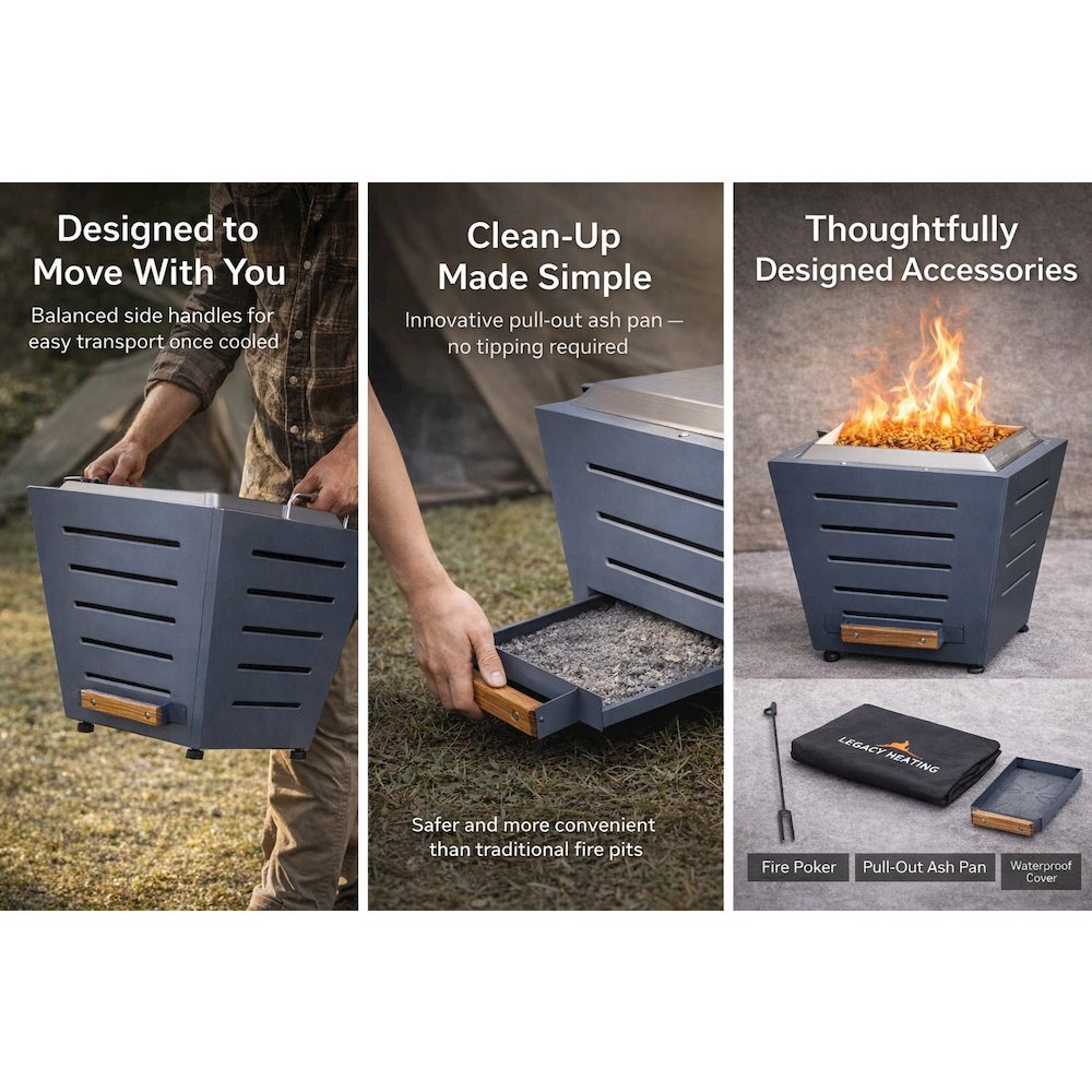 Terra 20" Smokeless Fire Pit. Picture 3
