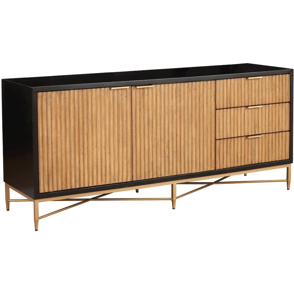 Contemporary Larsen TV Console, Black. Picture 4