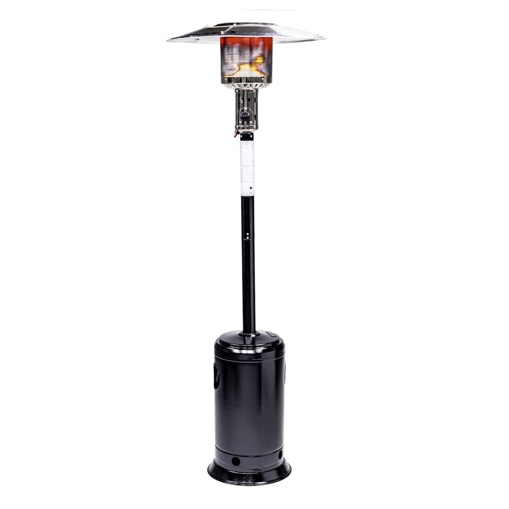 Solara Standing Patio Heater, Hammered Black. Picture 2