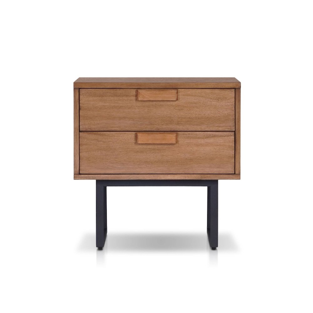 Industrial Allison Nightstand, Chestnut. Picture 1