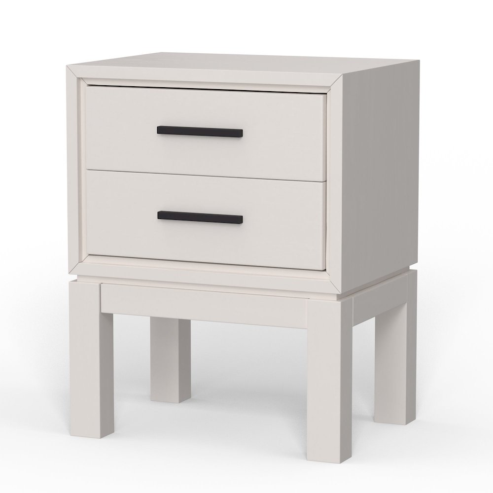 Modern Contemporary Nova Nightstand, Chalk White. Picture 2