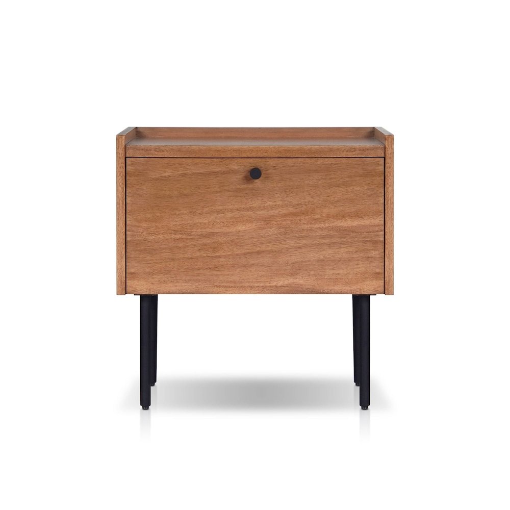 Modern Kyra Nightstand, Chestnut. Picture 1