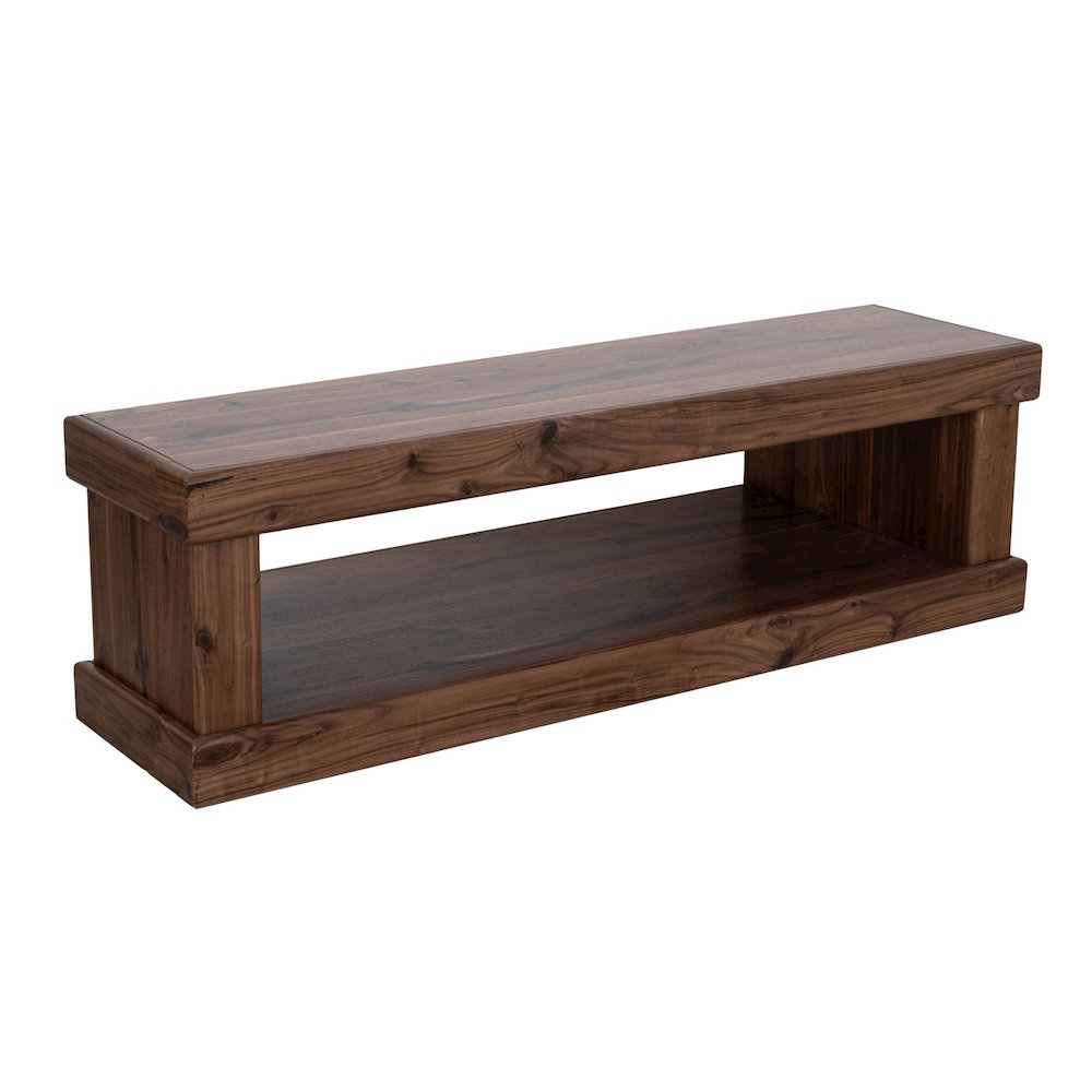 Rustic Modern Sequoia Entry Bench, Walnut. Picture 3