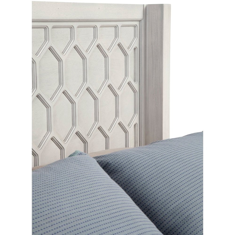 Transitional Denver California King Panel Bed, Gray. Picture 7