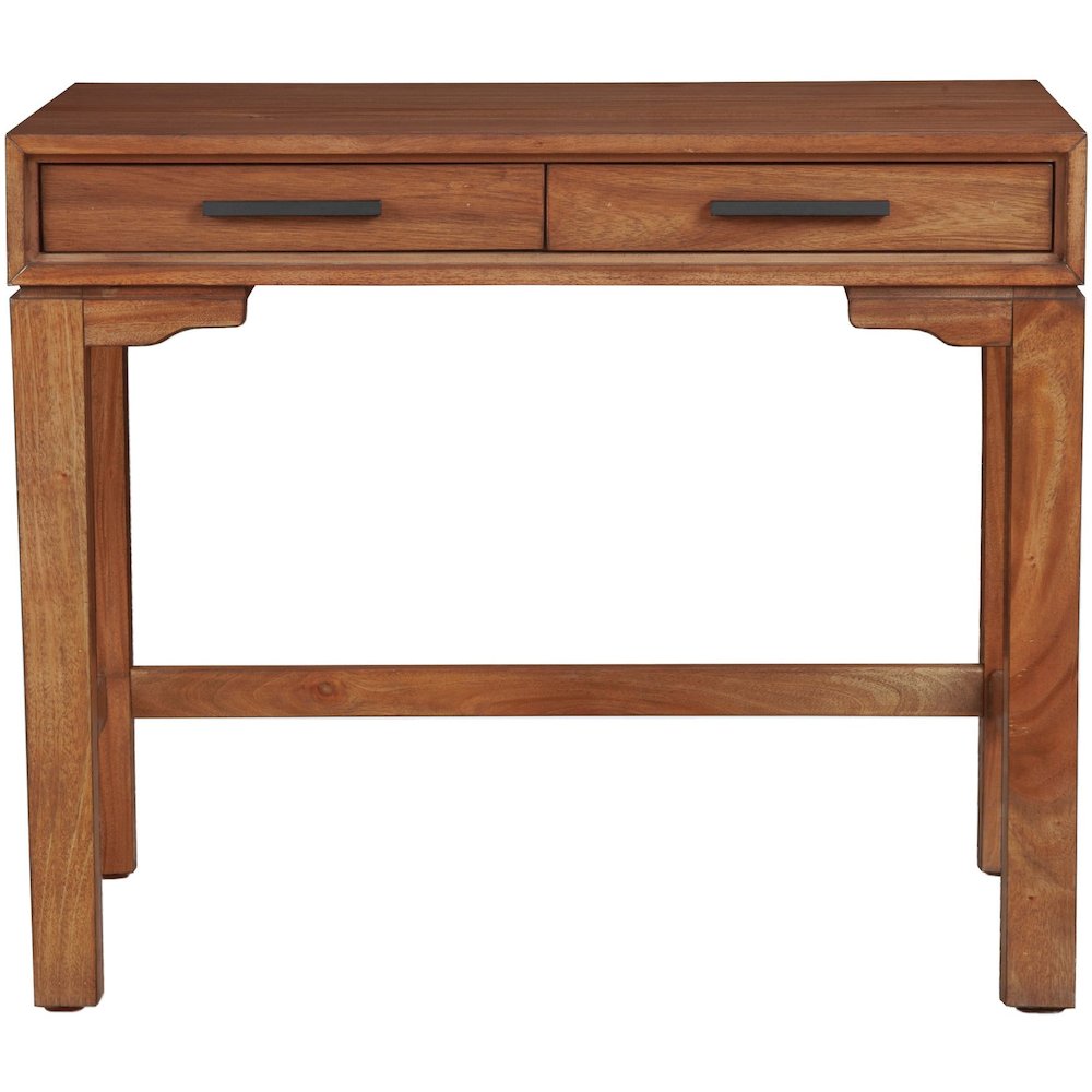 Modern Contemporary Nova Mini Desk, Honey Maple. Picture 1