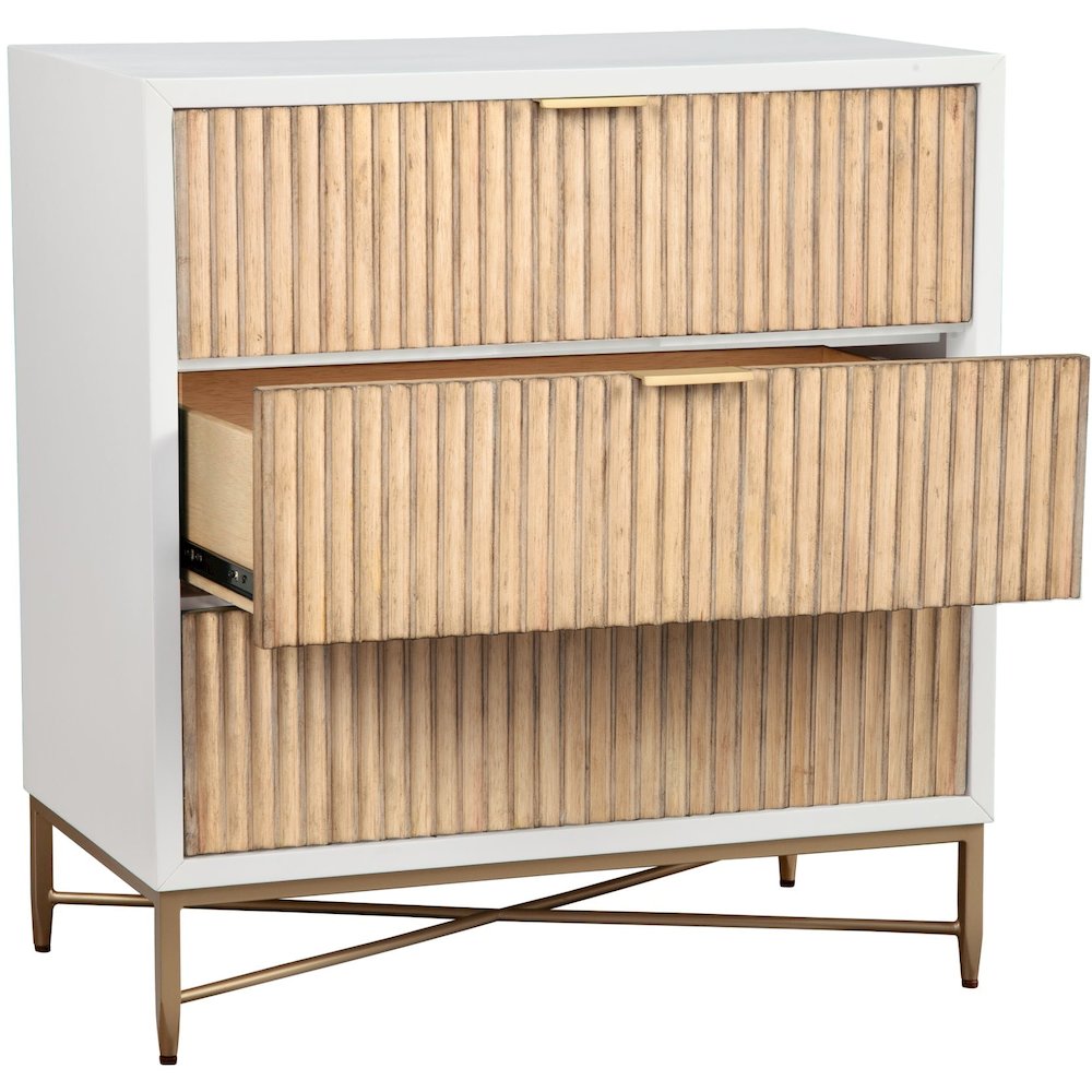 Contemporary Larsen Small Chest (White). Picture 3