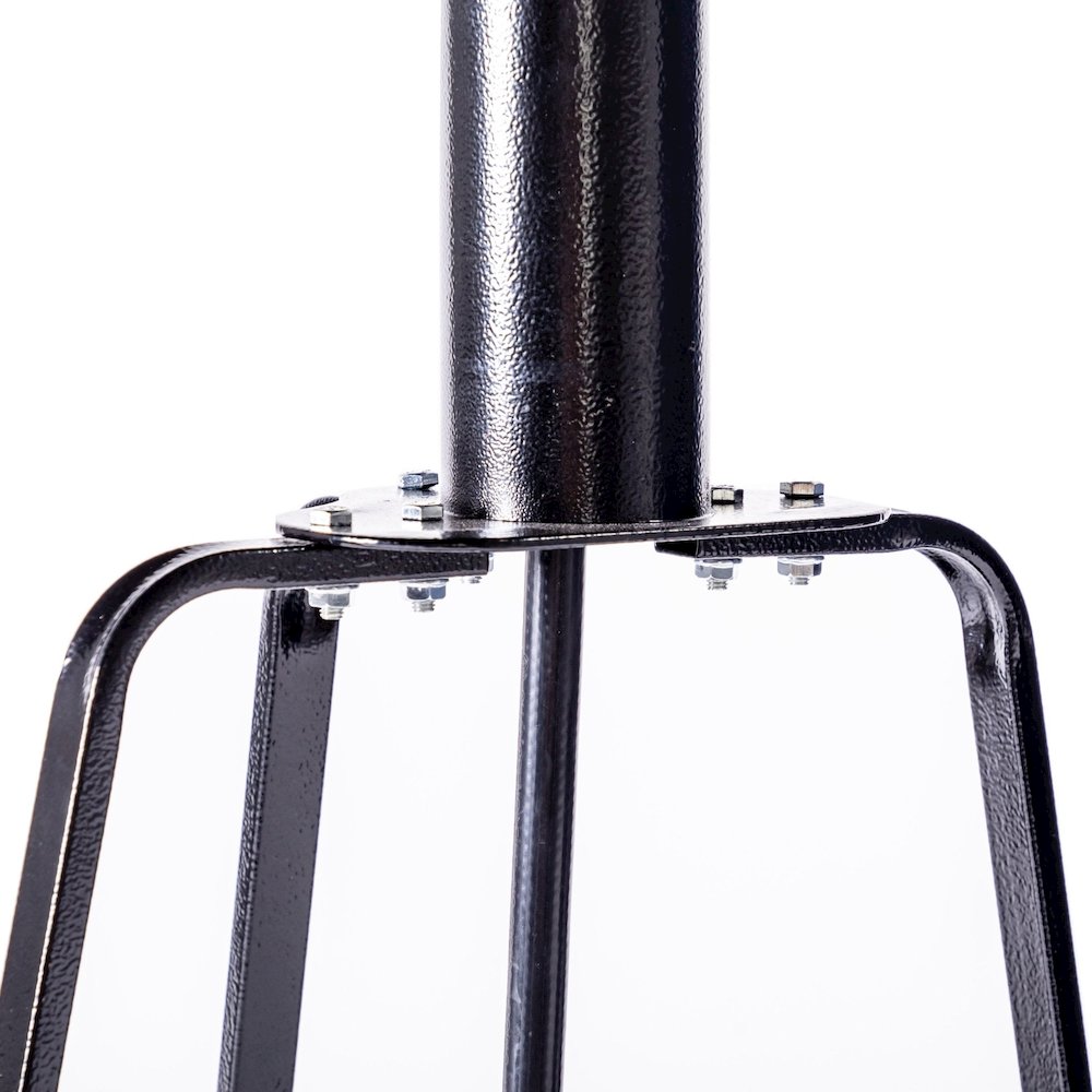 Solara Standing Patio Heater, Hammered Black. Picture 4