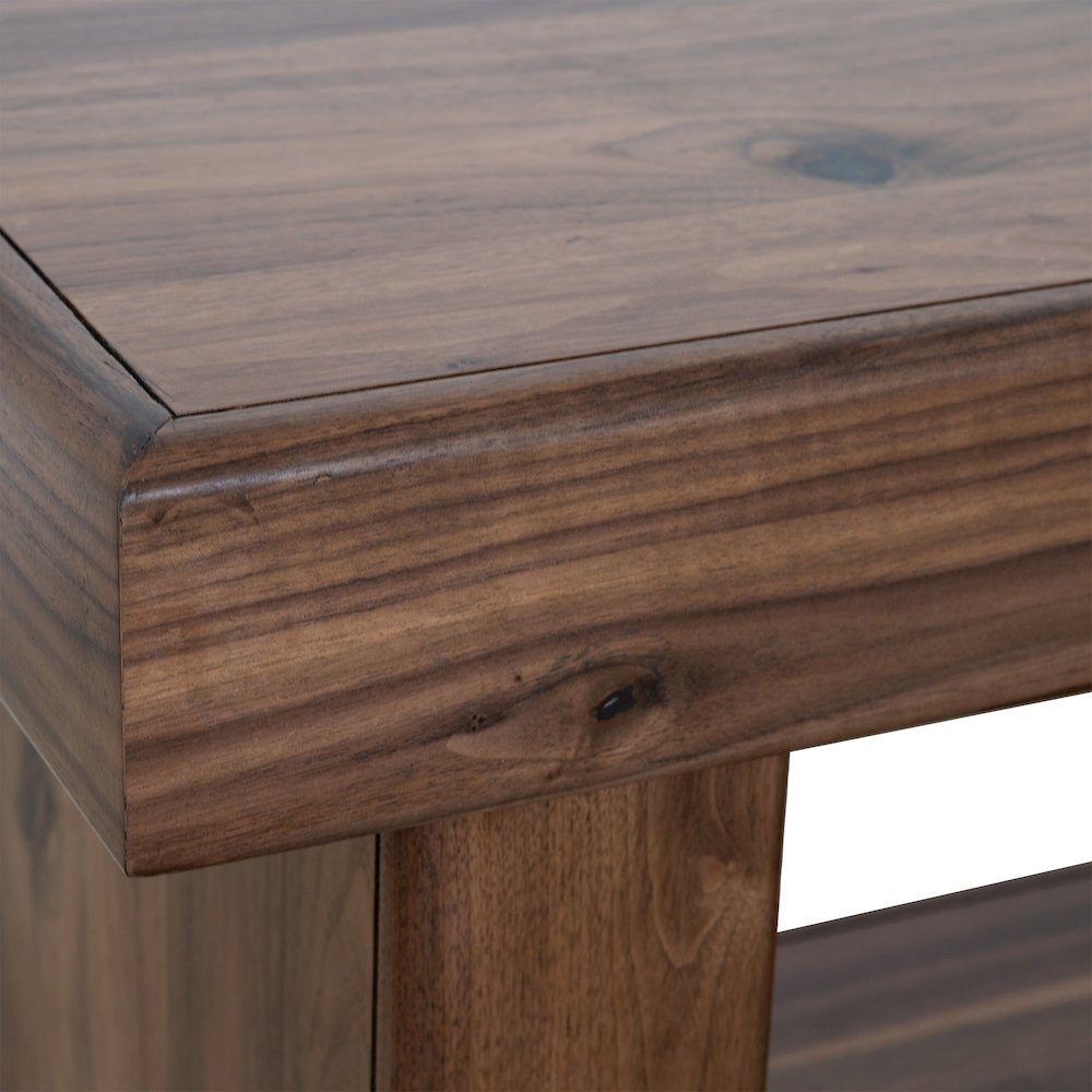 Rustic Modern Sequoia 60" Console Table, Walnut. Picture 4