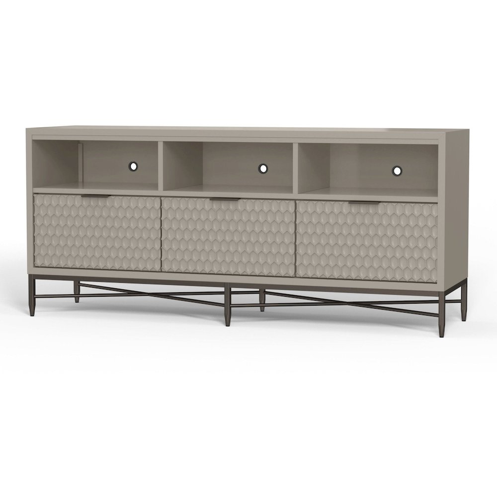 Contemporary Milo TV Console (Cement Gray). Picture 3