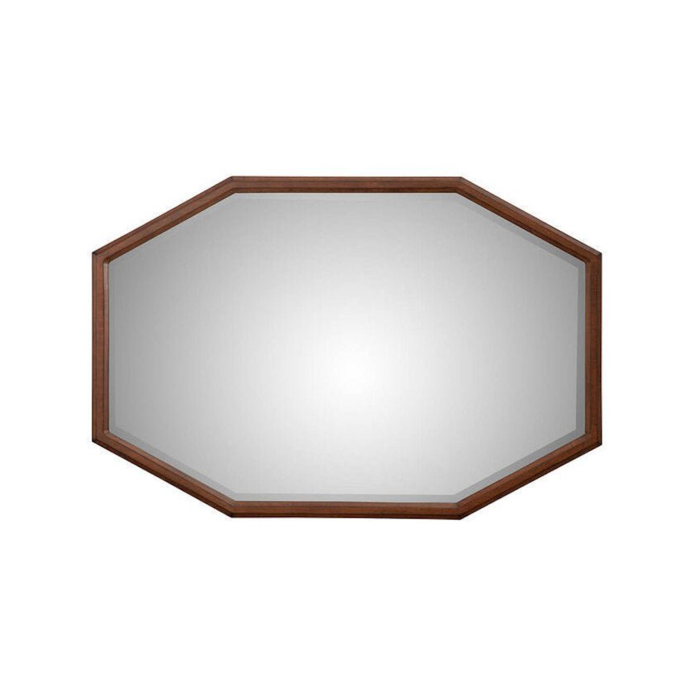 Transitional Trig Mirror, Brown. Picture 1