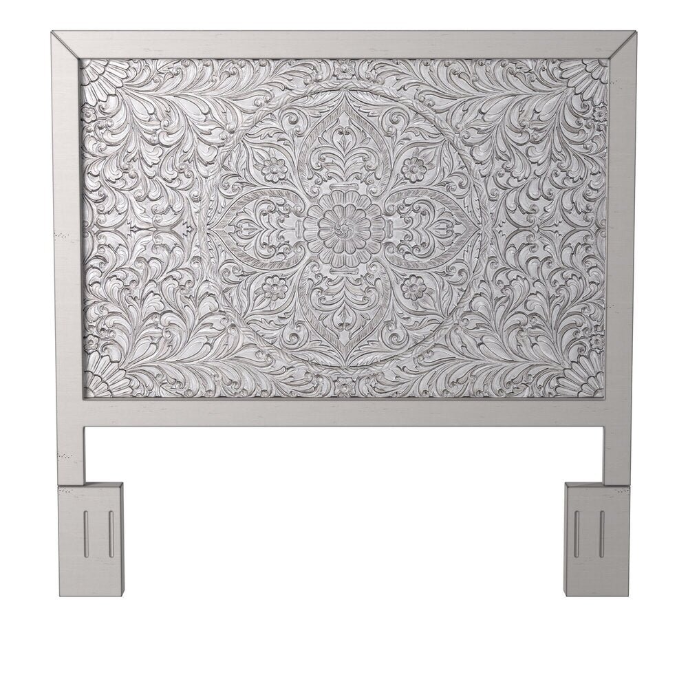 Traditional Aria Cal King / Eastern King Headboard, Gray. Picture 1