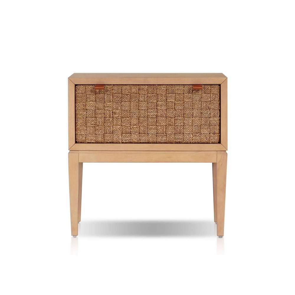 Transitional Roxanna Nightstand, Natural. Picture 1