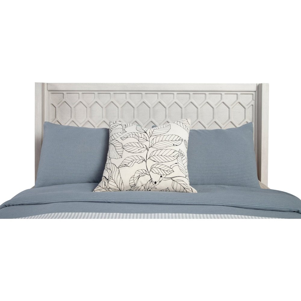 Transitional Denver Standard King Panel Bed, Gray. Picture 5