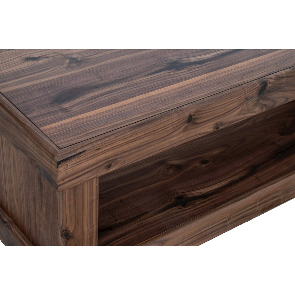 Rustic Modern Sequoia Entry Bench, Walnut. Picture 4