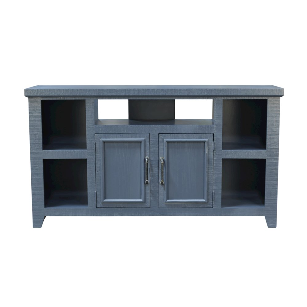 Bowen 60" TV Console, Slate Blue. Picture 1