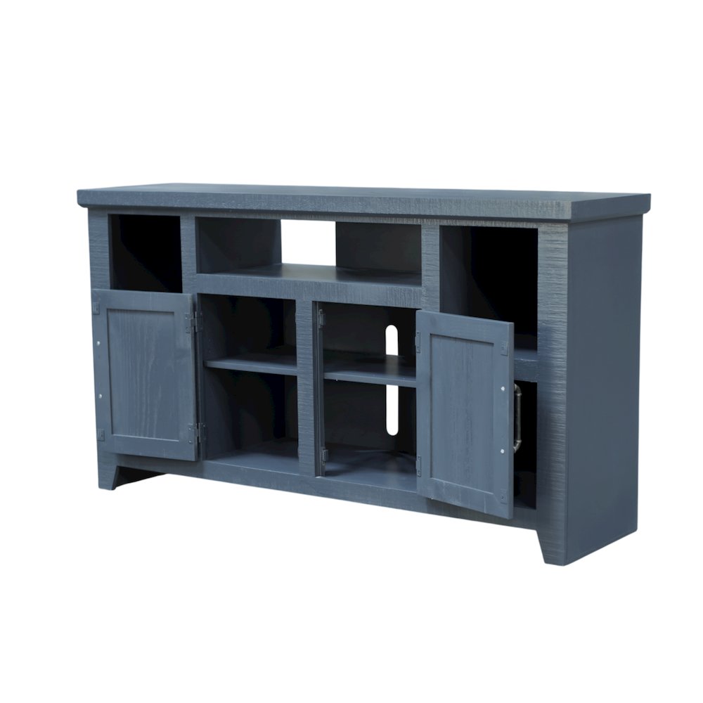 Bowen 60" TV Console, Slate Blue. Picture 7