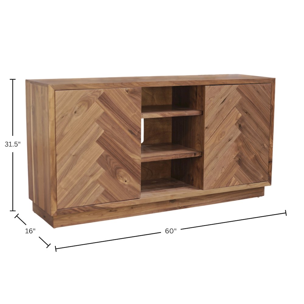 Russo 60" Sideboard, Walnut. Picture 9
