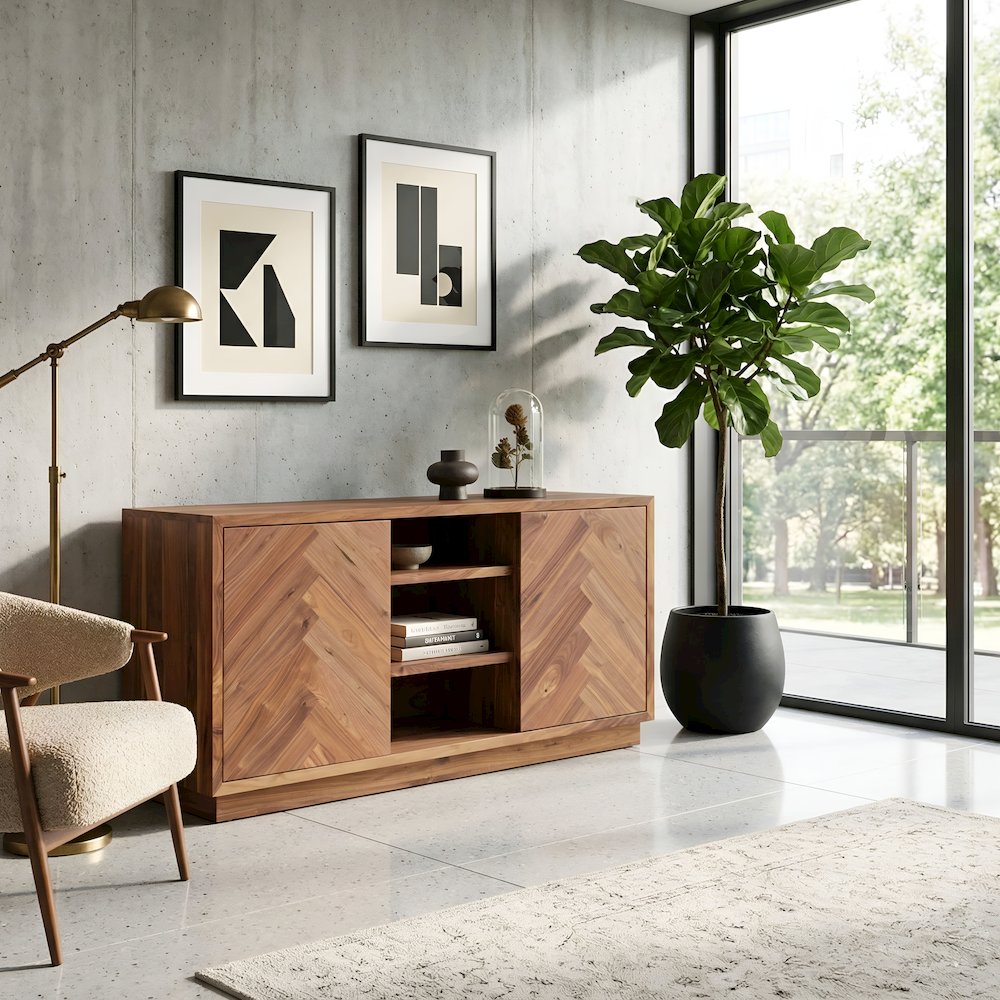 Russo 60" Sideboard, Walnut. Picture 2