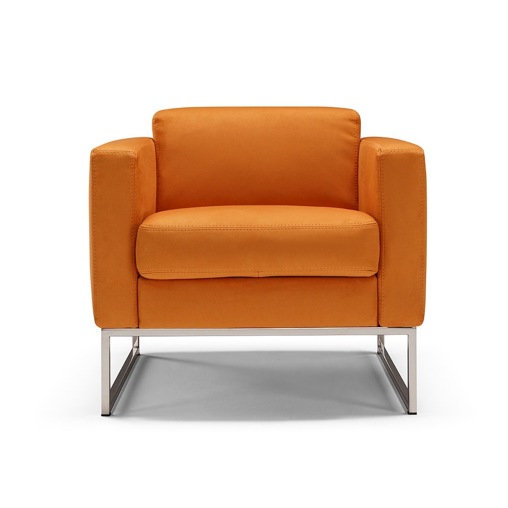 Fabia Chair, Orange Novabuk (46). Picture 1