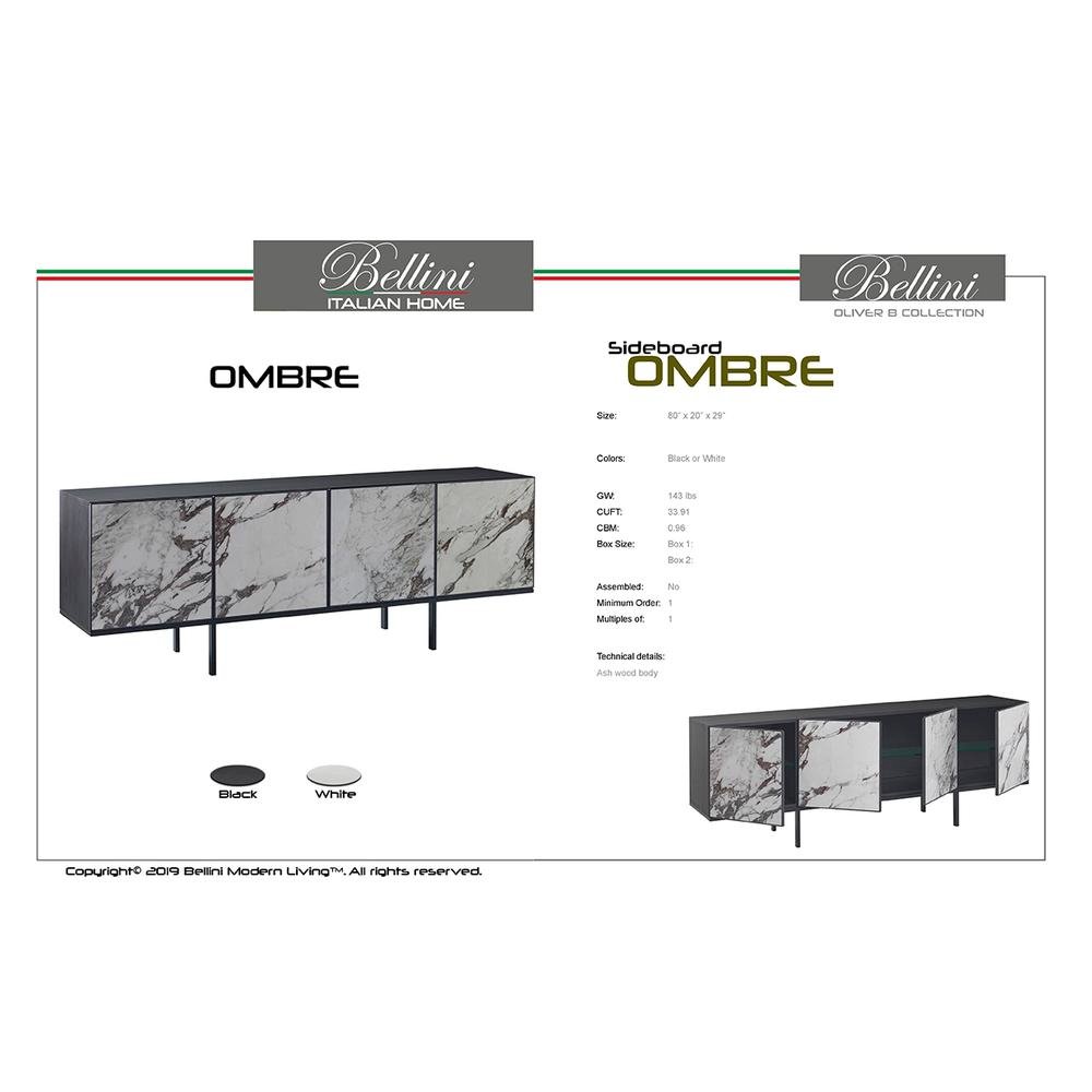 Ombre Sideboard Golden White. Picture 2