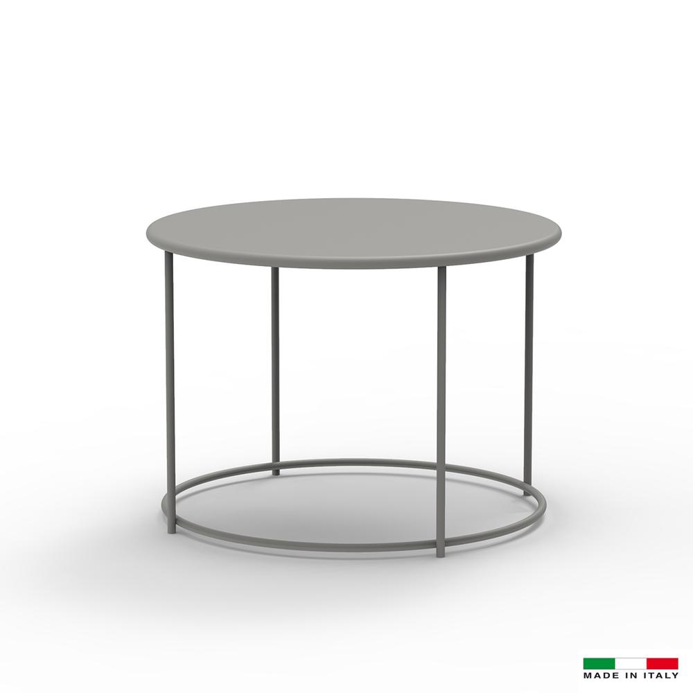 Lucy Round Coffee Table 24" Mud Grey. Picture 1