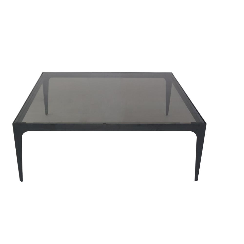 Dynasty Coffee Table Square Smoked Glass top. Picture 1