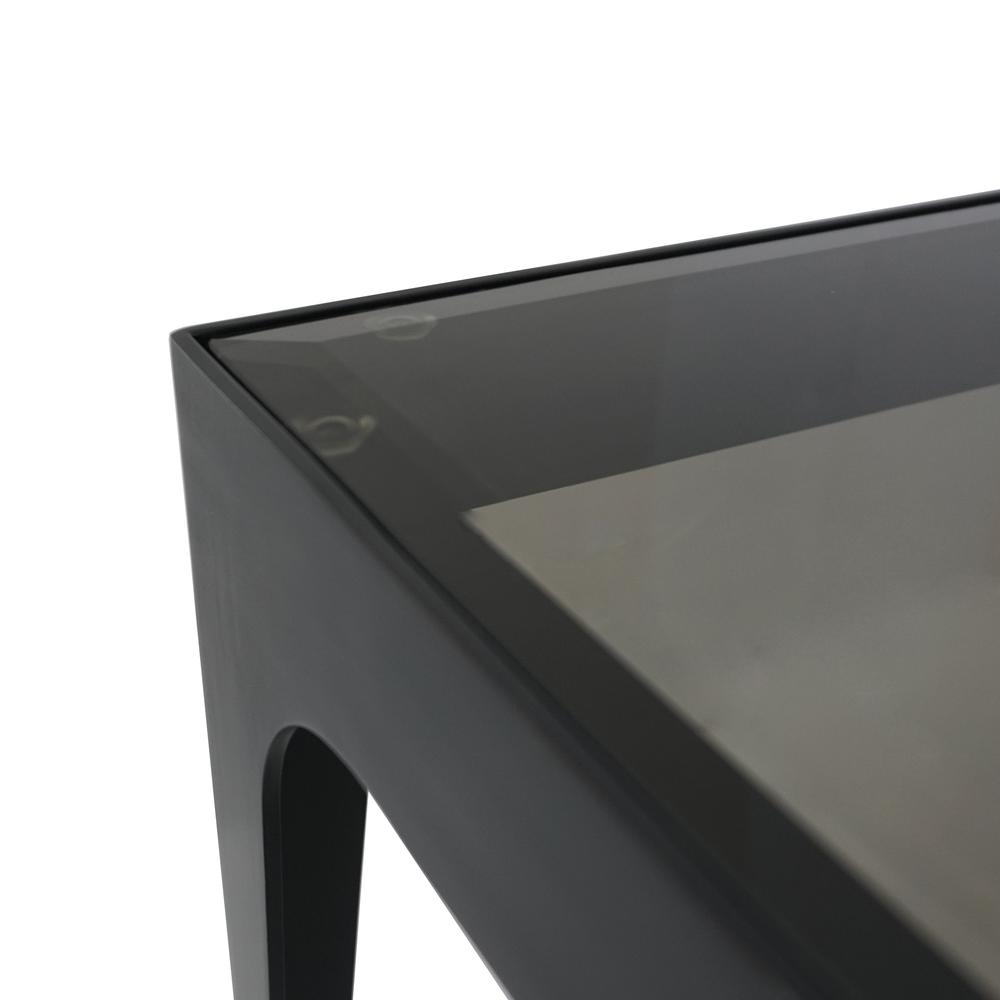 Dynasty Coffee Table Square Smoked Glass top. Picture 3