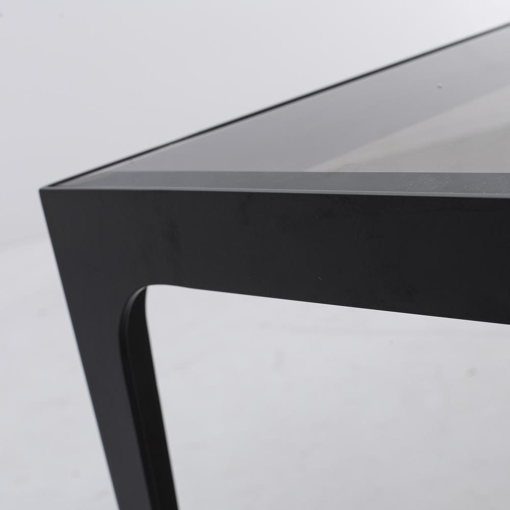 Dynasty Coffee Table Square Smoked Glass top. Picture 4