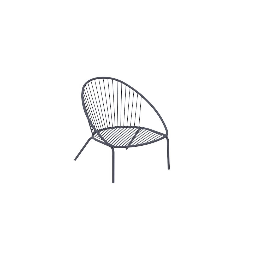 Aria Accent Chair Seat Cushion, Grey. Picture 1