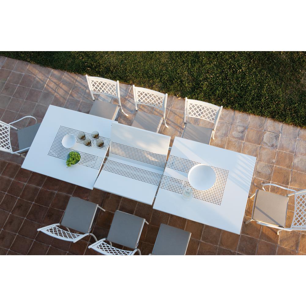 Valentino Extension Dining Table White. Picture 1