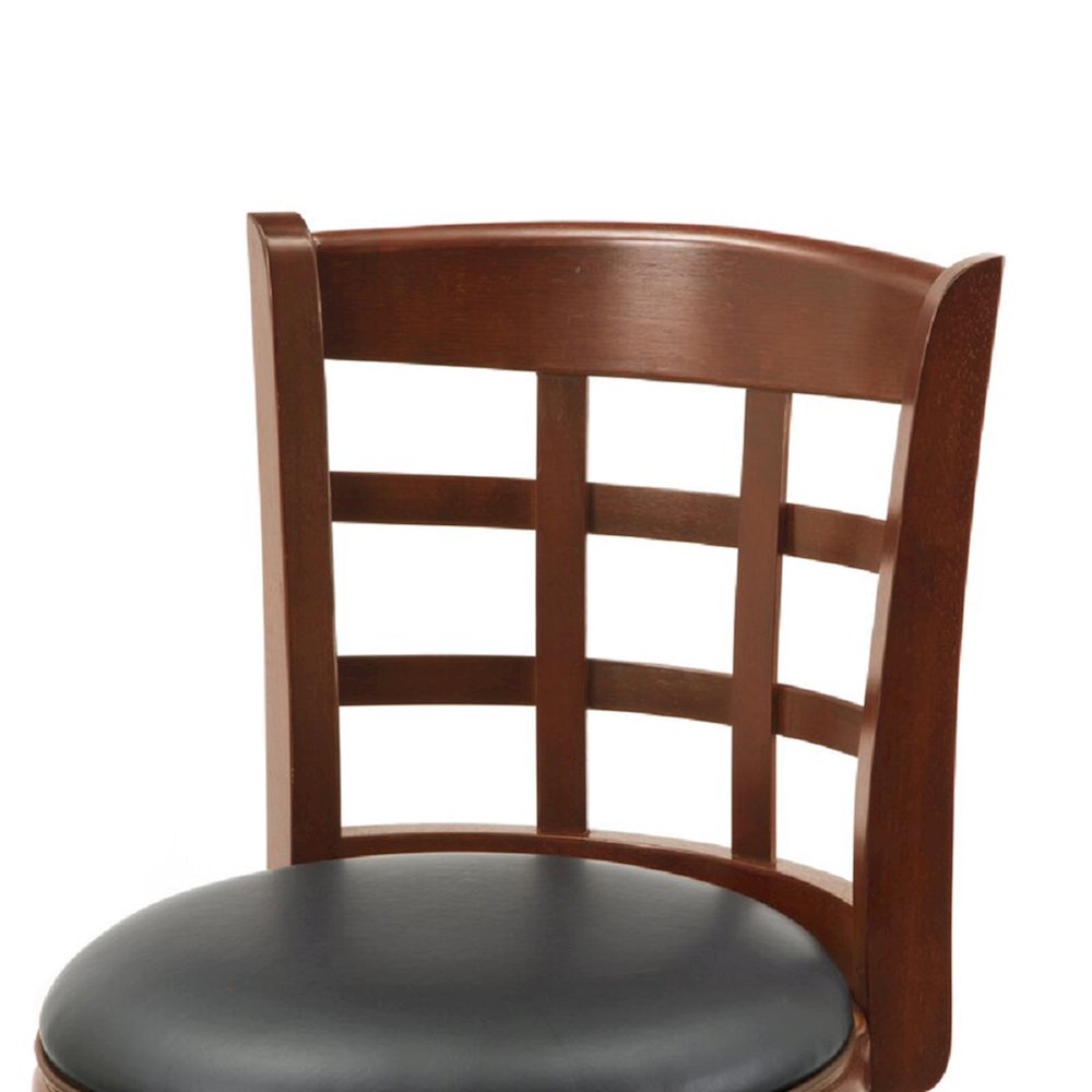 Kyoto Swivel Bar Stool - Cherry. Picture 7