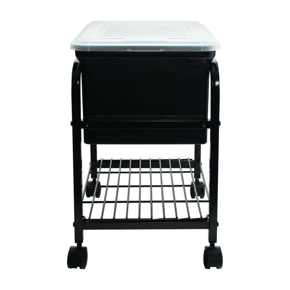 Metal Rolling Hanging-File Cart. Picture 2