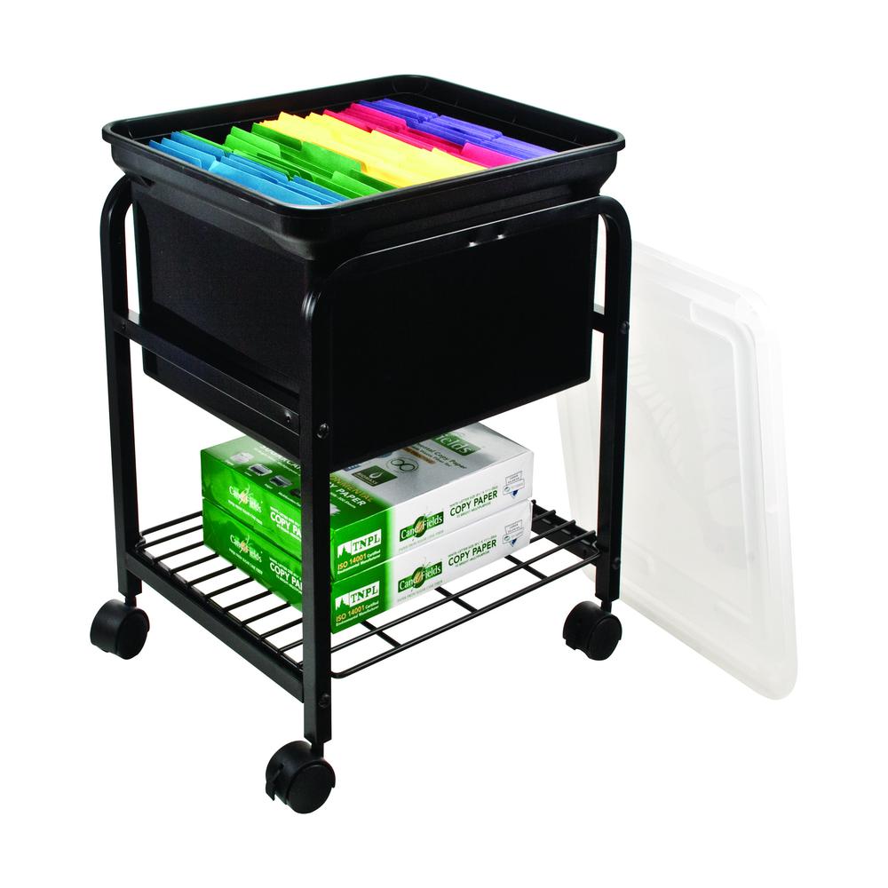 Metal Rolling Hanging-File Cart. Picture 4